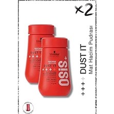 Nacario Schwarzkopf Dust It Güçlü Tutuş Mat Hacim Saç Pudrası 10G x 2 Adet | Powder Mat Toz Wax