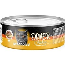 Nacario Prochoice Döner Chicken, Sos Içinde Tavuk Etli Tam & Dengeli Yetişkin 70 gr