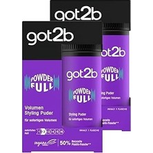 Nacario Schwarzkopf GOT2B Powder'ful Vol Stili Pudra 10G (2'li Paket)