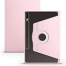 Nacario Constrain (1518) Pembe Kılıf Zore Termik Kalem Bölmeli Dönebilen Standlı Kılıf-Pembe Galaxy Tab S9