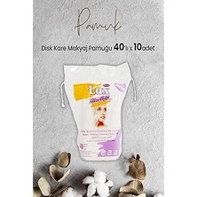 Nacario Lux Disk Kare Makyaj Pamuğu 40' Lı x 10 Adet
