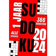 Nacario Sudoku 2024, 1 Rooster Per Dag: 366 Sudoku Puzzels Voor Volwassenen, 4 Moeilijkheidsgraden, Medium