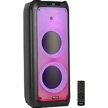 Nacario Ibiza WAVE10 10 Inç (25,4 Cm) Çift Woofer’lı Hoparlör, 800W, Bluetooth, Usb/microsd, Wave LED Efekt