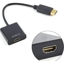 Nacario Lunatic 5645 Dijital Displayport To HDMI Görüntü Çevirici Aparat Siyah Displayport Çıkışlı Bilgisay