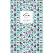 Nacario Cupcake Notebook - Ruled Pages - 5x8 - Premium: (Dark Edition) Fun Notebook 96 Ruled/lined Pages (5