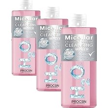 Nacario Procsin Aqua Bio H2O Yüz Makyaj Temizleyici Micellar Cleansing Water 200 ml (3 Paketi)