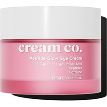Nacario Cream Co. Peptide Glow Eye Cream, Nemlendirici Göz Kremi, 15 ml