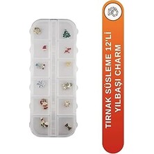 Nacario Fontenay 12 Farklı Çeşit 3D Tırnak Süsleri Tırnak Charm Nail Charms Yeni Christmas Özel Süsleri 1 R