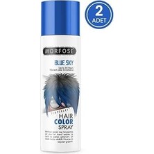 Nacario Mech 24 Saate Kadar Etkili Renkli Saç Spreyi Sky 150 ml 2 Adet