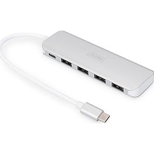 Nacario Digitus DA-70242-1 – USB Hub – 4 Port USB 3.2 Gen 1 Hub Tip C – 5 Gbit/s'ye Kadar Süper Hızlı Veri