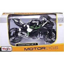 Nacario 2014 Kawasaki̇ H2R Mai̇sto 1:12 Ölçek (18CM) Yeşi̇l-Si̇yah