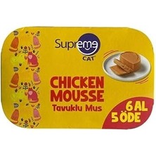 Nacario Supreme Cat Tavuklu Püre 85GR 6 Al 5 Öde Islak Mama