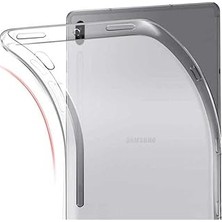 Nacario Psr Aksesuar Renksiz Kılıf Tablet Süper Silikon Kapak-Renksiz Galaxy Tab S7 T970