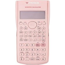 Nacario 240 Fonksiyonlu Bilimsel Hesap Makinesi - 2 Satırlı Ekran, Güçlü Tasarım Beyaz (Pembe)