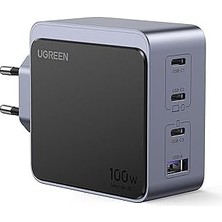 Nacario Ugreen Nexode Air 100W 4-Port Gan Fast Charger Eu Hızlı Şarj Adaptörü
