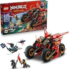 Nacario Ninjago Ninja Savaş Aracı 71844-8 Yaş Üzeri Çocuklar Için 2 Ninja Motosikleti, 1 Jet 6 M