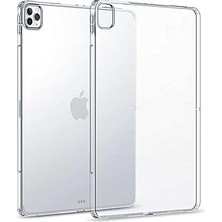 Nacario Zore Ipad 12.9 2020 (4.nesil) Kılıf Tablet Süper Silikon Kapak Renksiz