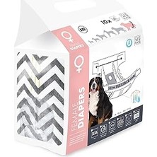 Nacario M-Pets Diapers Di̇şi̇ Köpekler Içi̇n Külot (Xxl) 10LU