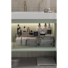 Nacario Genişletilebilir Raf Ayarlanabilir Dolap Içi Düzenleyici Mutfak Düzenleyici Banyo Düzenleyici