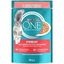 Nacario Purina One Kısırlaştırılmış Kediler Için Sos Icerisinde Somonlu Havuclu Mini Filetolar Yaş