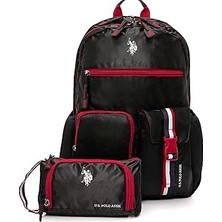 Nacario U.s. Assn. U.s. Polo. Assn. Unisex Okul Çanta Seti PLSET2404041,SIYAH Tek Ebat