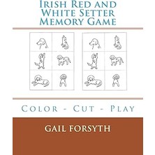 Nacario Irish Red And White Setter Memory Game: Color - Cut - Play