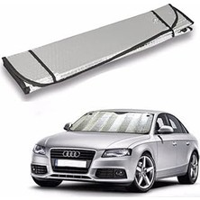 Nacario Oto Ön Cam Güneşliği Oto Metalize Alüminyum Katlanabilir Güneş Koruyucu Perde Güneşlik Suv 140X60CM