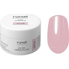 Nacario Runail Professional Protez Tırnak Jeli Uv Gel Camouflage Lavanta Şafağı 15GR. 4068