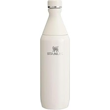 Nacario All Day Slim Soğuk Su Şişesi Termosu, 0.60 Litre, Krem