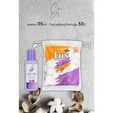 Nacario Lux Aseton 115 ml Top Makyaj Pamuğu 50'li