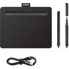 Nacario Wacom CTL-4100WLK-N Intuos S Çizim Tableti, Siyah