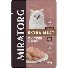 Nacario Kitten Gravy Tavuk Etli Yavru Yaş 80 gr x 24 Adet