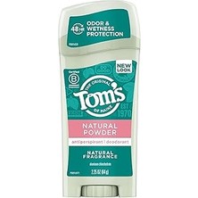 Nacario Tom's Of Maine Kadınlar Için Terleme Önleyici Deodorant, Doğal Toz, 25 Oz. (Ambalaj Değişebilir)