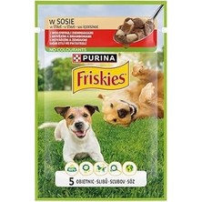 Nacario Friskies Yetişkin Köpekler Için Sığır Etli Sebzeli Yaş Mama 85 Gram