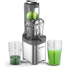 Nacario Yasomi Fruitforce 8 Segmentli 180W Katı Meyve Sebze Sıkacağı (Gri)