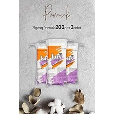 Nacario Lux Zigzag Pamuk 200 gr x 3 Adet