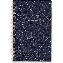 Nacario Fringe Studio Püsküllü Imza Spiral Defter, 160 Çizgili Sayfa, 16 x 22 Cm, Yıldız Sanatı (896048)