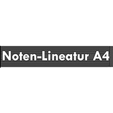 Nacario Noten-Lineatur A4: Notenheft Mit 100 Blanko Notenblättern | Musikheft | Notenlinien (German Edition