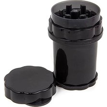 Nacario Grinder Parçalayıcı Plasti̇k Baharat Öğütücü Herb 4 Katmanlı (58MM-SIYAH)