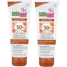 Nacario Sun Care Çok Yönlü Koruyucu Güneş Kremi SPF50 75 ml 2 Adet