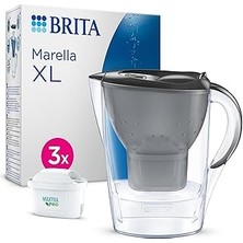 Nacario Brita Marella Xl 3x Maxtra Pure Performance Filtreli Su Arıtma Sürahisi - Grafit (3,5l)