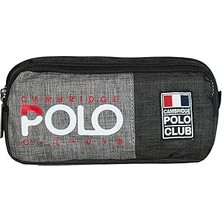 Nacario Cambridge Club Normcore Unisex Çift Bölme Kalemlik Gri̇
