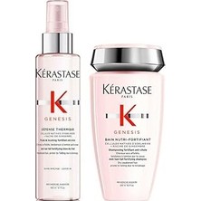 Nacario Genesis Defense Thermique Sprey 150 Ml, Bain Nutri-Fortifiant Şampuan 250 Ml, Set