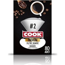 Nacario Cook Filtre Kahve Kağıdı, Ebat 2, 80 Adet