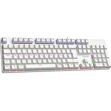 Nacario Everest Kb-Mekanik 1 Lumos USB Rainbow Aydınlatmalı Full Anti-Ghosting Mekanik Klavye