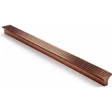Nacario Foça Çizgili Bronz Çekmece Kulp 320 mm Metal Dolap Kulbu Mutfak Banyo Gardırop