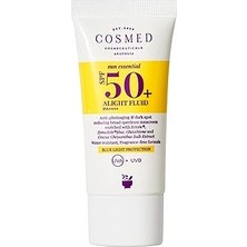 Nacario Cosmed Koyu Karşıtı Suya Dayanıklı SPF50+ Güneş Kremi - Alight Fluid SPF50+ - 30 ml