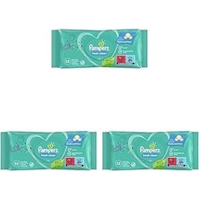 Nacario Pampers Fresh & Clean Islak Bebek Mendili, 1 Paket, 52 Islak Mendil 3lü Paket