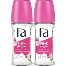 Nacario Fa Pink Passion Çiçeksi Kokulu Kadın Roll-On 50 ml 1 Adet 2li Paket
