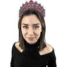 Nacario Gümüş Renk Angela Model Kına Gelin Tacı - Gelintaci-92